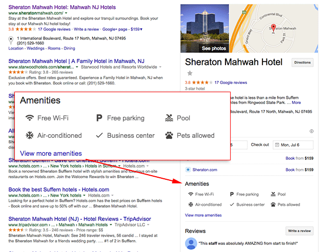 semrush's tweet photo. Google Adds Hotel Amenities To #KnowledgeGraph https://t.co/BHWdJJRrHV via @rustybrick #google http://t.co/fFygRymLWQ