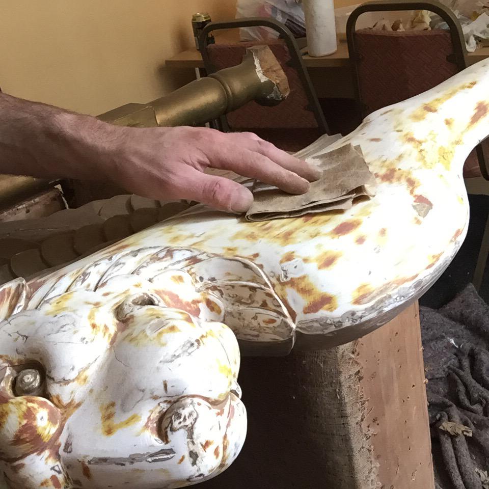 OffbeatF's tweet image. Masonic throne restoration #masons #norwich #antique #restoration #OffbeatFurniture