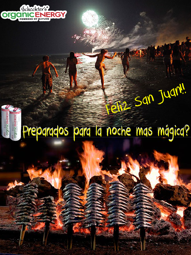SchecktersE's tweet photo. Feliz #noche de #san #juan que la fiesta no pareeeeee! eso si con #Scheckters #Organic #Energy imposible parar!!! http://t.co/iNTWfxblsW