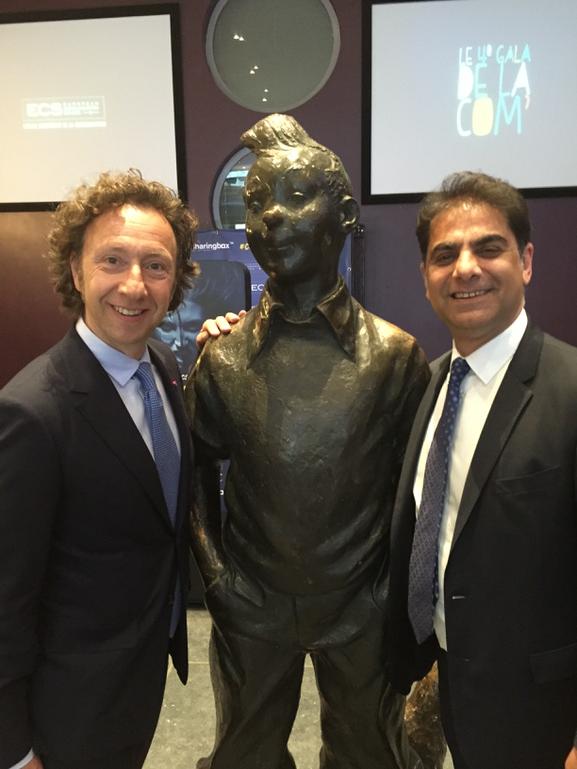 FranckPapazian's tweet photo. Avec @Bern stephane à la cérémonie de diplômes et #tof2015 @ECSBruxelles cc @barbaraclaeys Merci à Anne Pflimlin http://t.co/dclsS91zkX