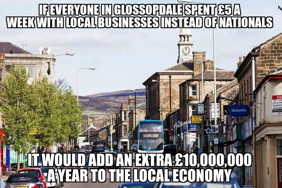 Are you shopping as local as possible Glossop? 
#ShopGlossop #ShopLocal #LocalEconomy