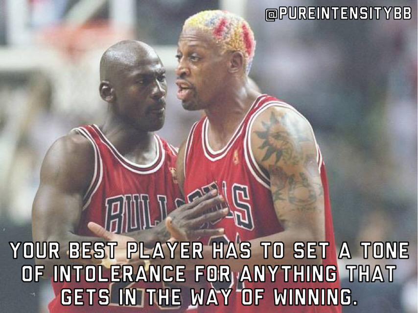 PureIntensityBB's tweet photo. Your best player has to set a tone of intolerance for anything that gets in the way of winning. http://t.co/gqeVrhLn3V