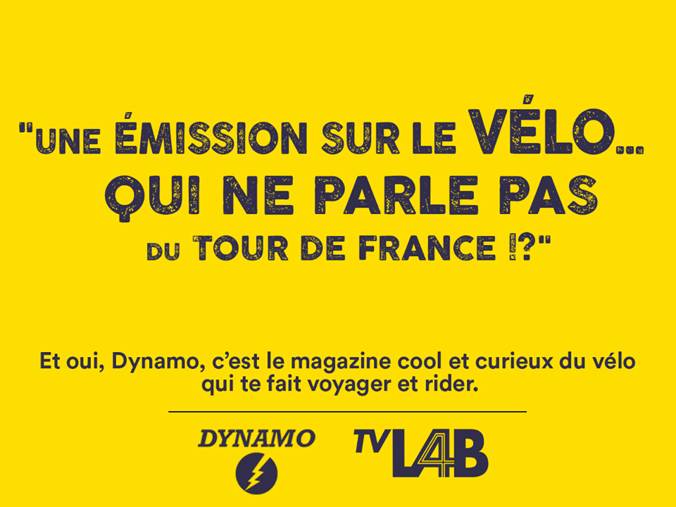 La vélorution est en marche ! Votez <a href="/Dynamo_Lab/">Dynamo</a> ! #TVLabF4 francetv.in/1de5qBH