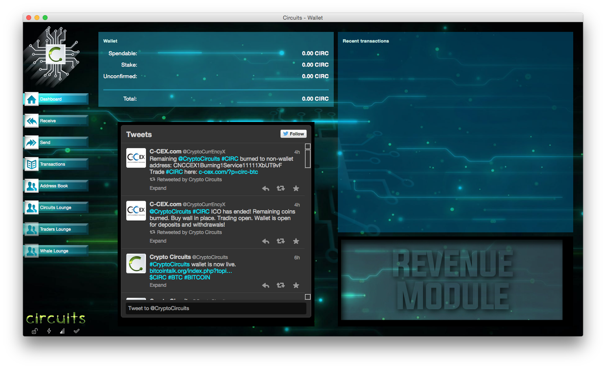 Mac, Linux &amp; Win wallets now available for download.
bit.ly/1GnurCM
$CIRC #BITCOIN #BTC #ALTCOIN