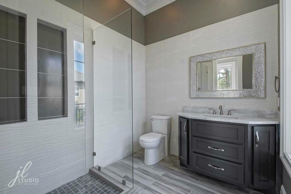 Bathroom design I did now complete! #interiordesign #interiorbloggers #interiors #bathroomdesign
