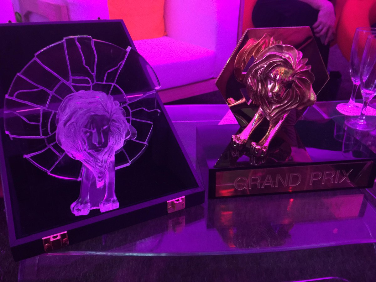 Congratulations <a href="/Always/">Always</a> #LikeAGirl: PR Lions Grand Prix, 2 Gold PR Lions &amp; Glass Lion! Exciting night @ #CannesLions!