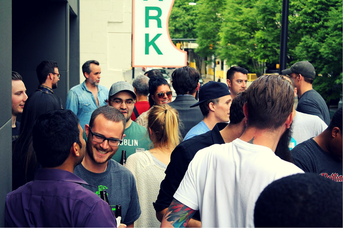 It's going to be pretty hot on Thursday, so the #CLTStartupSocial will be inside @PackardPlaceCLT. Maybe in July...