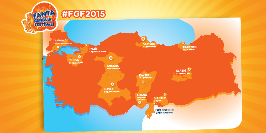 #FGF2015'in dev sahnesinin kurulacağı, köftesi ile meşhur ilimiz Tekirdağ'dı.