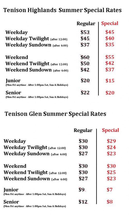 Summer Deals <a href="/TenisonParkGolf/">Tenison Park</a> until July 31st! #dfwgolf #Dallas