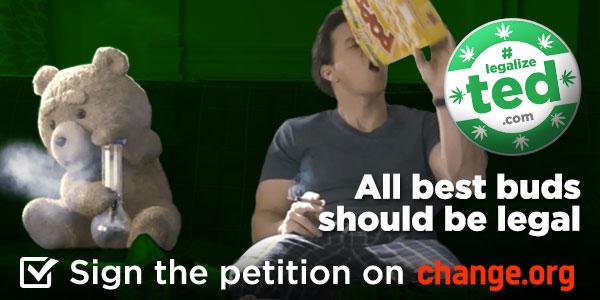 LegalizeTed's tweet image. His friend with weed is a friend in need. Help us #LegalizeTed by signing the petition! LegalizeTed.com