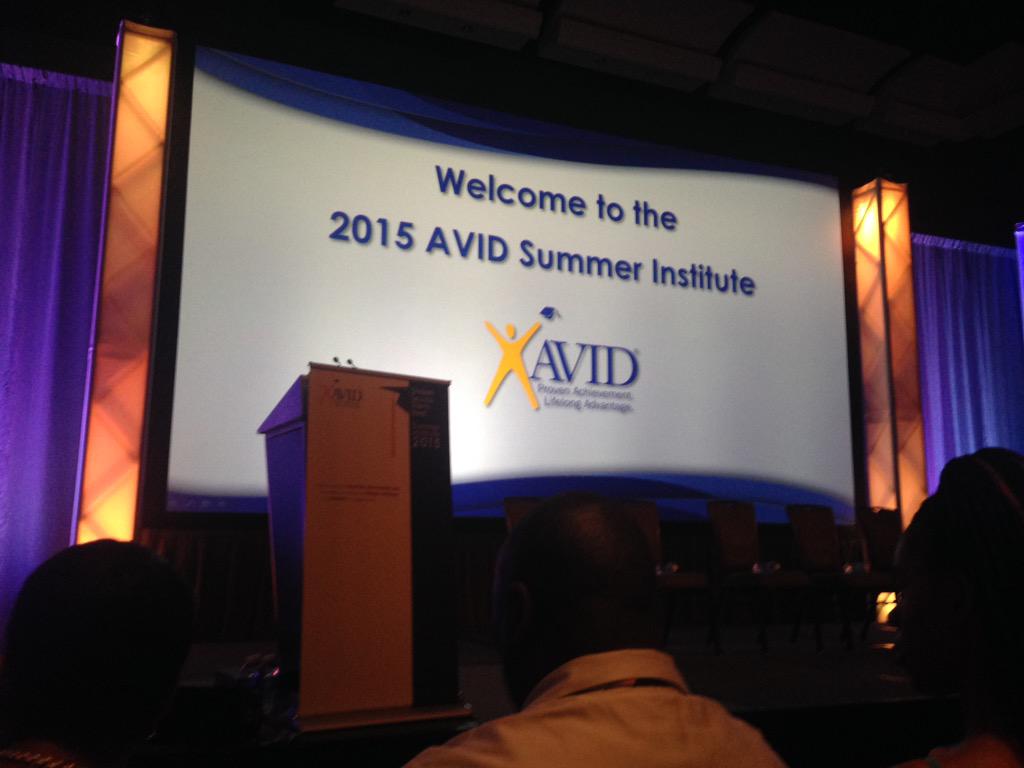 SGHS_AVID's tweet photo. Excitedly waiting for Keyle to speak at #AVIDSI15 http://t.co/TNKNoxD0vT