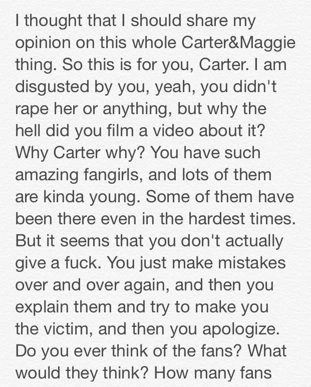 TeddyBearMagcon's tweet photo. #carterandmaggie #carterexposed @carterreynolds Just for you. Retweet this http://t.co/gbqwZiol6W