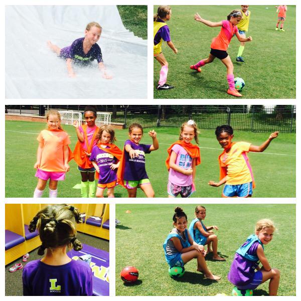 LipscombWSOC's tweet photo. ⚽️DayCamp - day 2 #BedHeadTuesday #popsicleBreak #EpicSlipNSlide #barefootSoccer http://t.co/wS5PHLUAT7