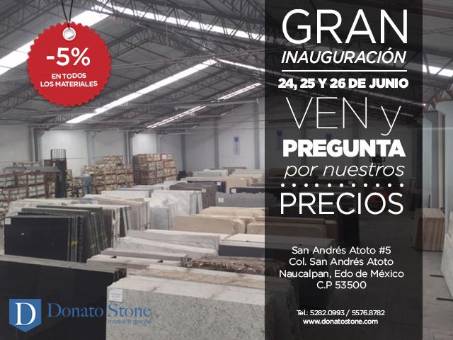 YPASAMX's tweet image. LOS ESPERAMOS, GRAN APERTURA @DonatoStone #Fibrai #LetsTalkFinishes #UniendoIdeas #DisenaTuEstilo
