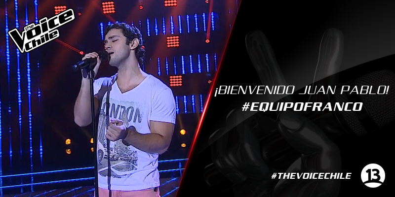 TheVoiceChile's tweet photo. Juan Pablo encantó a los coach y decidió ingresar al #EquipoFranco http://t.co/W6n9kZ5vaU
