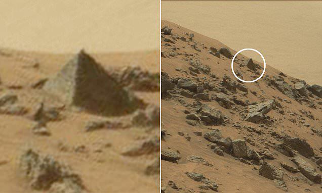 Le piramidi scoperte su Marte.