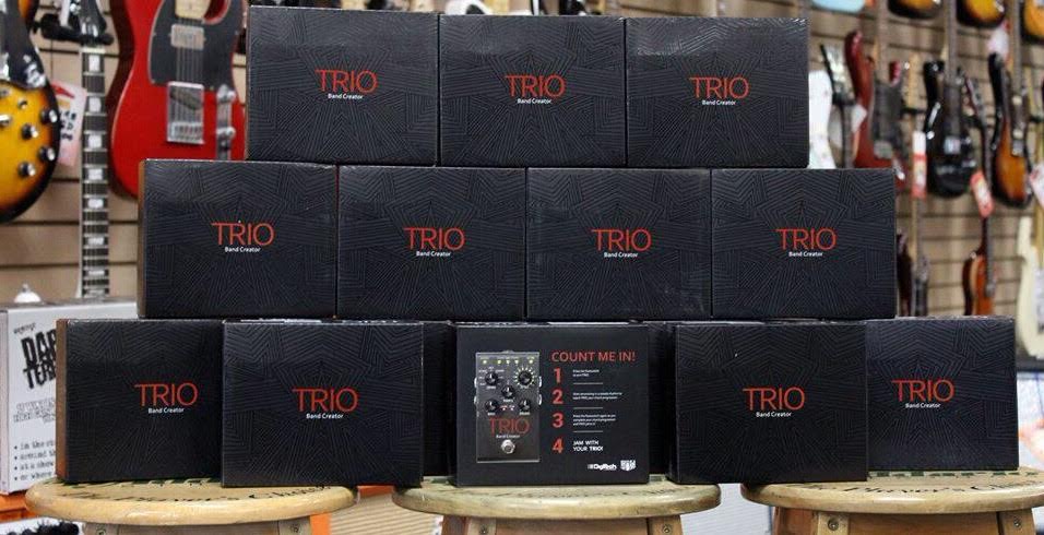 georgesmusicwpb's tweet photo. Huge shipment of @DigiTech Trio Pedals today!! Come and get 'em
#guitar #looper #BandinaBox 
http://t.co/Kr2CauTmYH http://t.co/uaXvsPNlv4