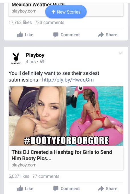 My friend in #Mexico tells me I'm on @Playboy haha #xxx #booty4borgore @borgore I love you guys!! http://t