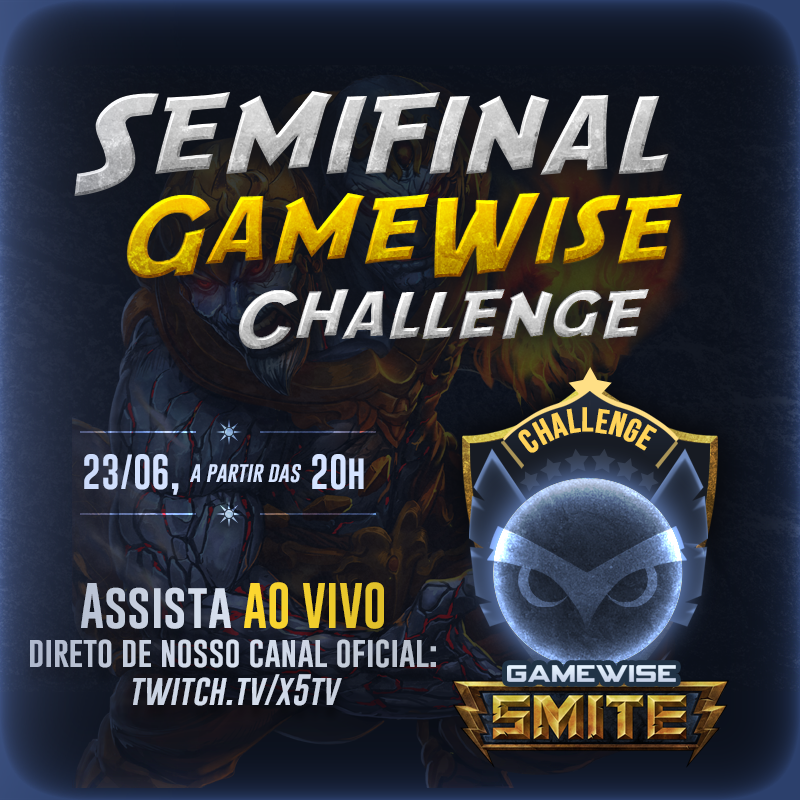 BGLoficial's tweet photo. Acompanhe a semifinal da Gamewise Challenge de Smite! Acompanhe hoje logo mais no canal http://t.co/xUjvvSdMY2 http://t.co/mmBjUmDPgy