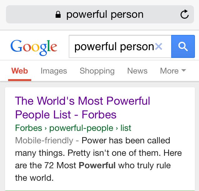 FeministFailure's tweet photo. “@spinneytilidie: Google 'powerful person'  #ineedfeminismbecause”

Because..? http://t.co/nCzglHqFPz