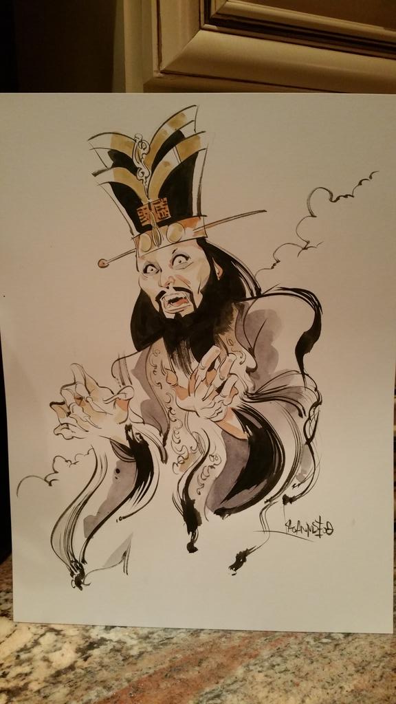 Thanks @KaganMcLeod for creating an awesome lo pan for me at #heroescon2015 great meeting you!