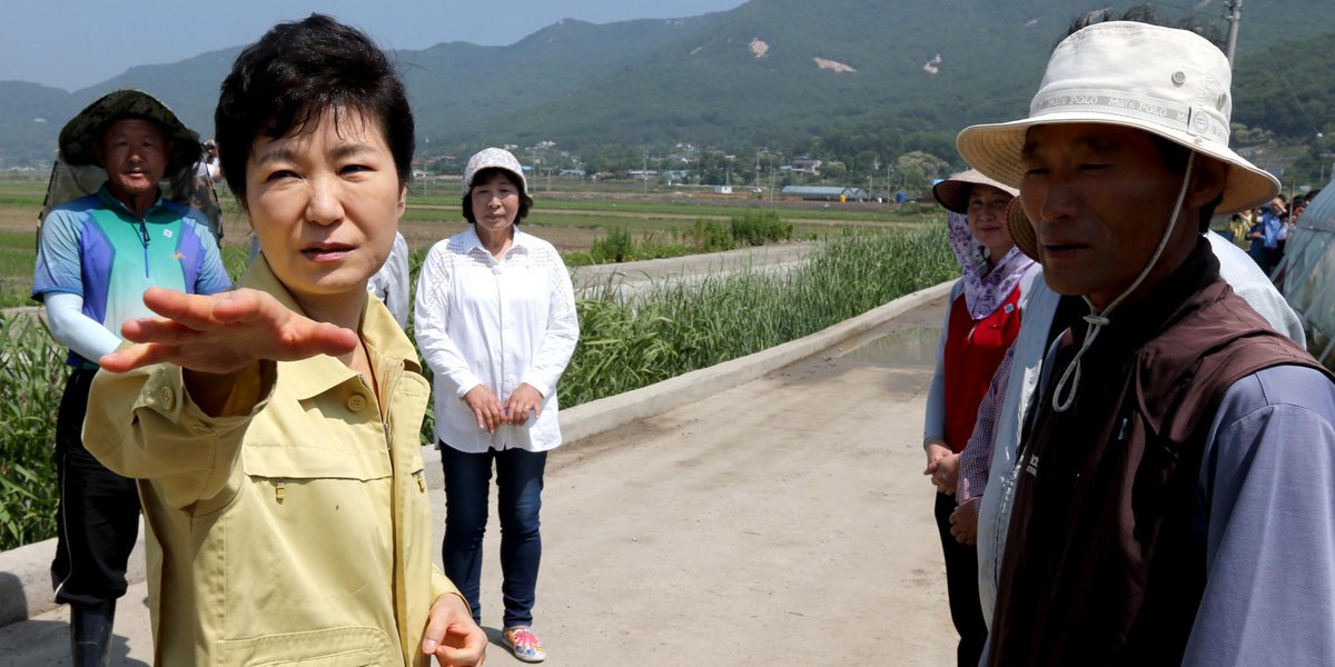 박근혜가  직접 호스를 잡고 물을 주던 그 논을 기억하는가? 알고보니, 이미 죽은 논이었다... #누구를위해물은뿌려졌나 huff.to/1Hd228j 
x.com/huffpostkorea/…