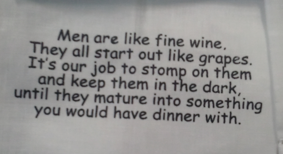 Found this years ago in a souvenir store. Still makes me laugh. I guess the truth hurts.