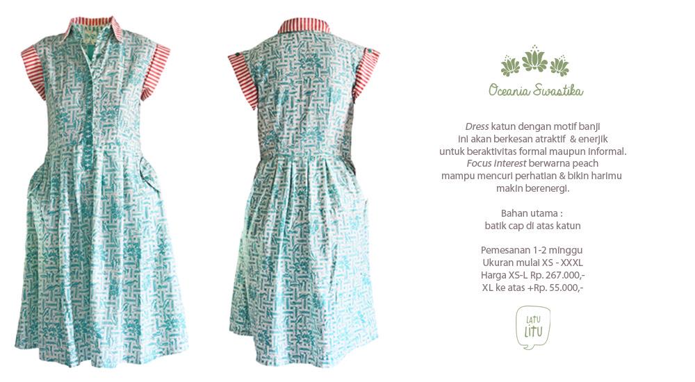 Haii, biar semakin semangat kerja di bulan puasa yuuuk pakai dress Latulitu yang satu ini!