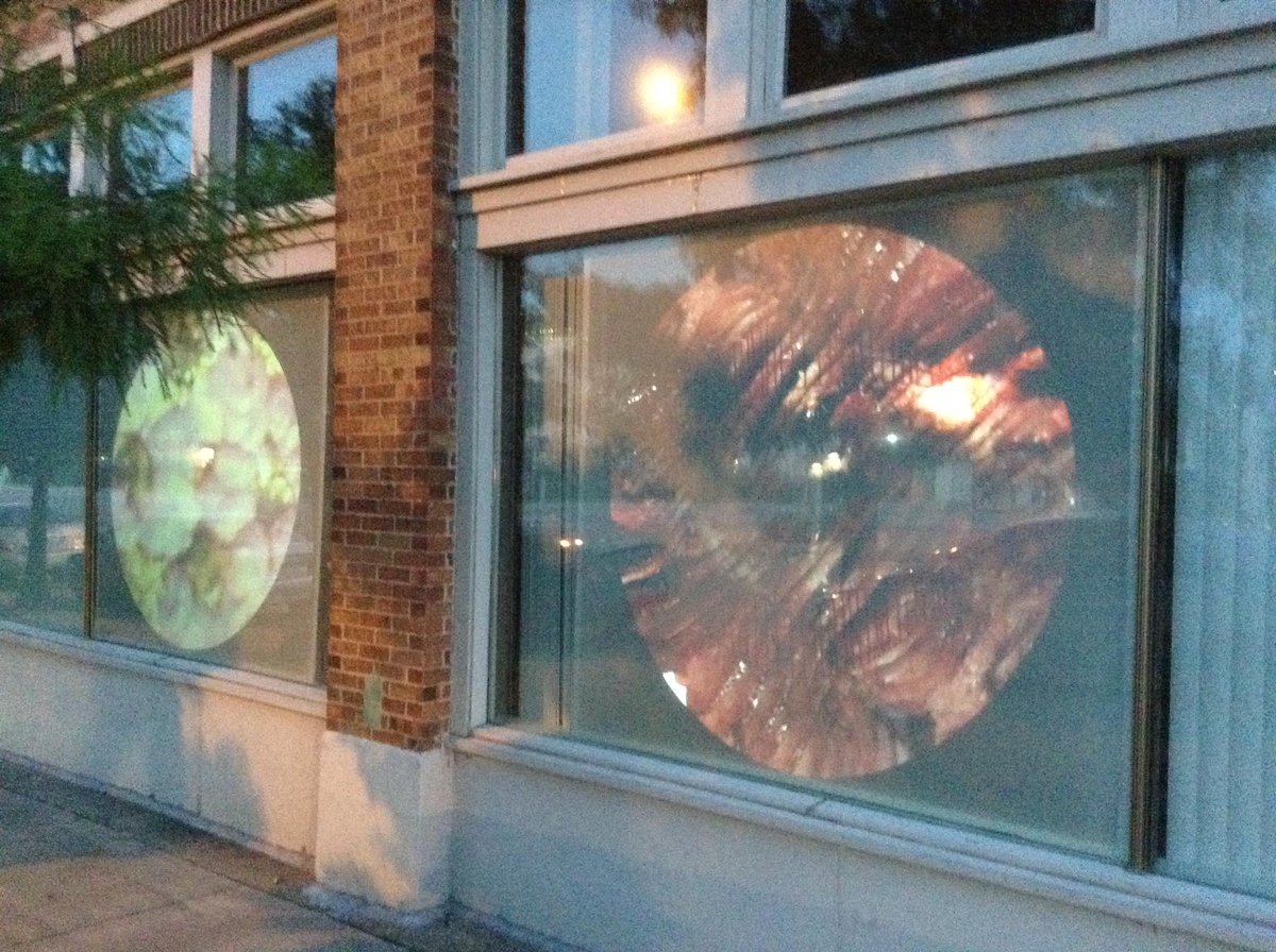 MidwayGallery's tweet photo. Video works by #AyrtonChapman on our windows this evening https://t.co/VWm06LJmTe http://t.co/W38lhuIAdu