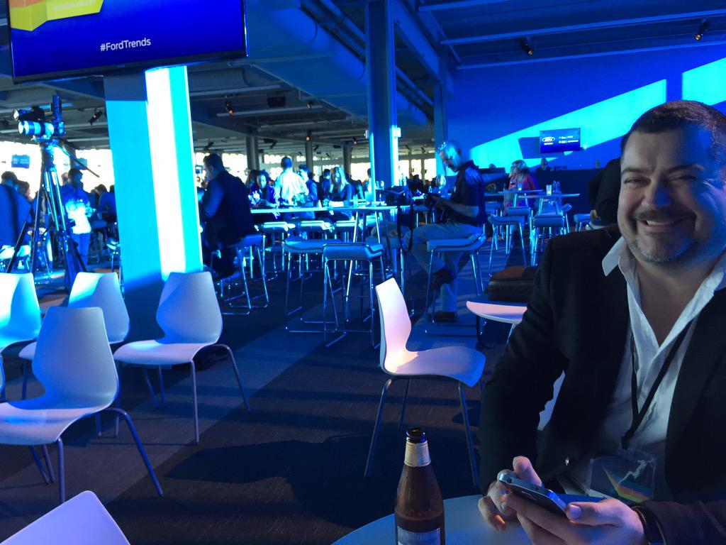 NZMotoring's tweet photo. Getting set for #FordTrends 2015 Silicon Valley - kickoff event at Pier 27 SF with @ford CEO Mark Fields http://t.co/NZYJOgzpCV