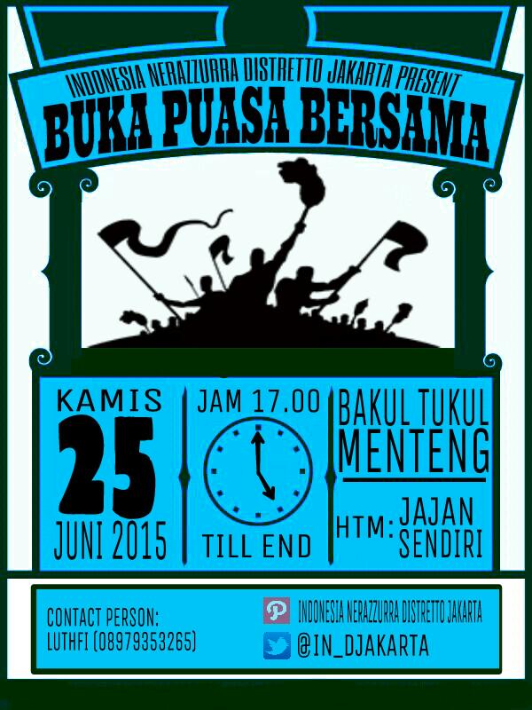 IN_Djakarta's tweet image. [BUKA BERSAMA]
∗BAKUL TUKUL MENTENG
∗Kamis, 25 Juni 2015
∗17.00 - Drop
∗CP: LUTHFI ( 08979353265)
@Ina_Nerazzurra