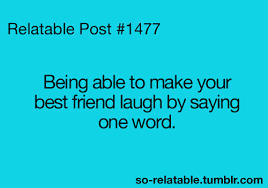 SeeYooApp's tweet photo. Being able to make your best friend laugh by saying one word #BestFriends #OneWord #BestFriendsLaugh http://t.co/RmbhAWcgA9