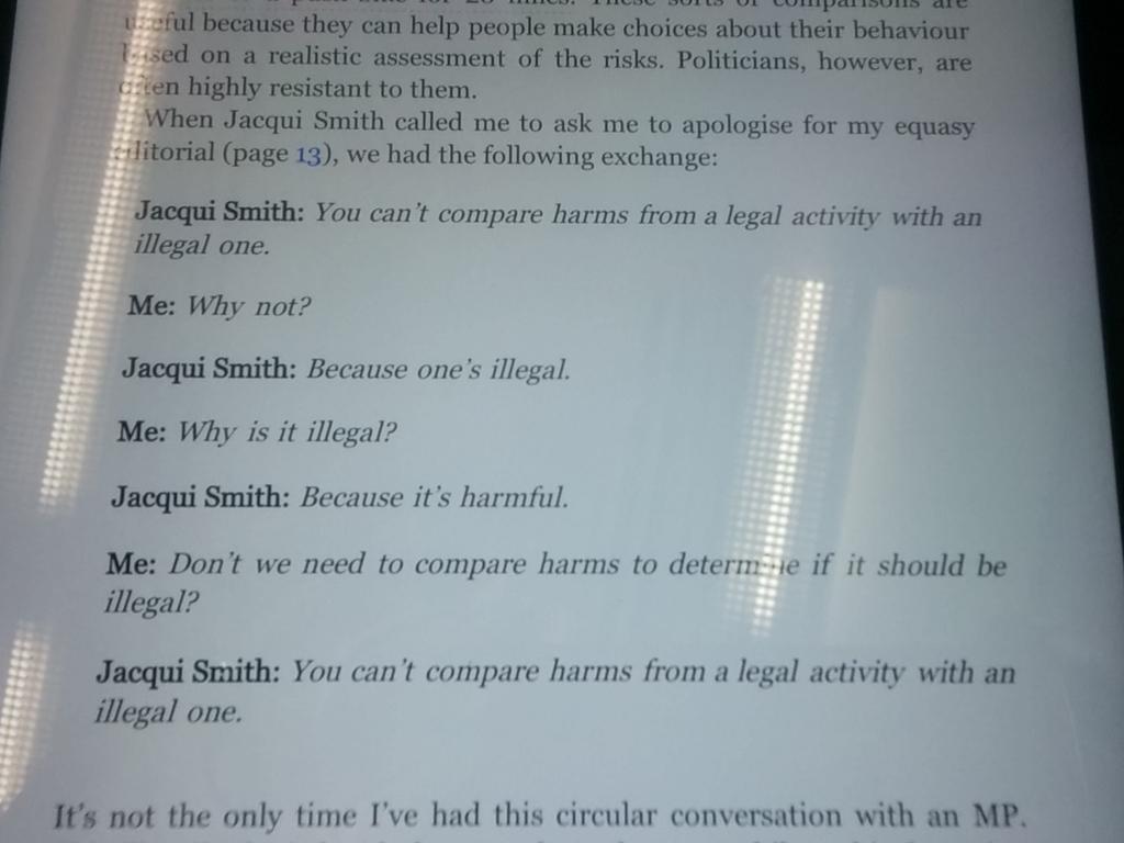 Why I voted with @LibDemLords yesterday for Independent review of Misuse of Drugs Act. Only 98 of us got it!