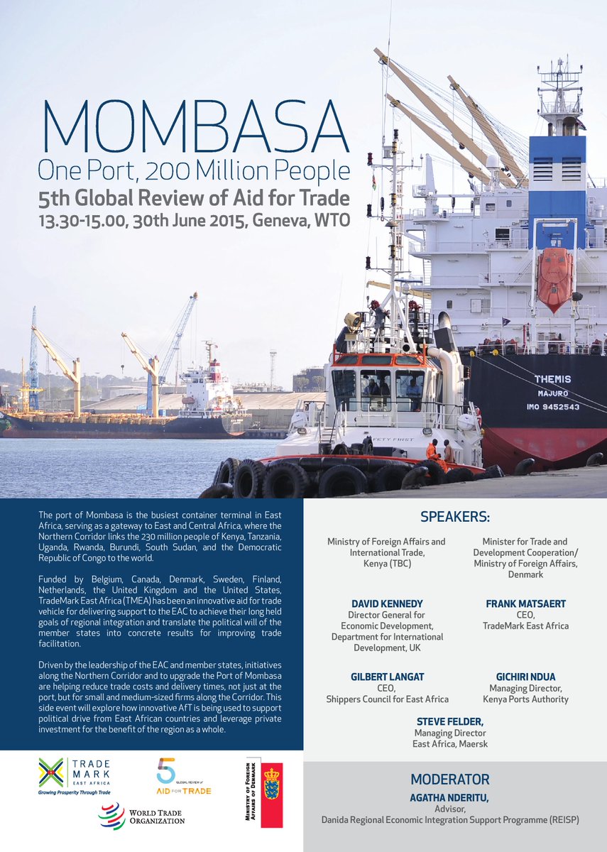 TradeMarkAfrica's tweet photo. #Mombasa Port is a gateway to East&amp;Central Africa.The Northern Corridor links 230M E.Africans to the world #Aid4Trade http://t.co/J4fVtDo9mO