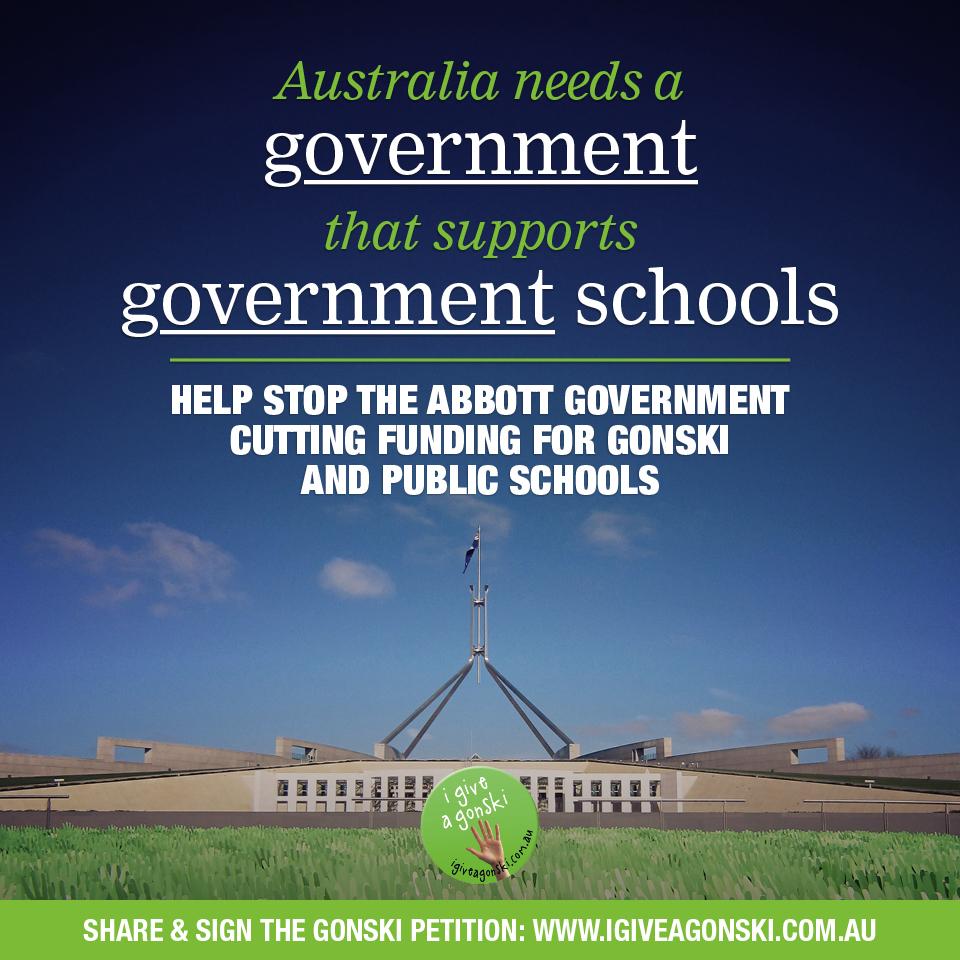 PublicSchoolsAU's tweet photo. Governments must support gov schools. Simple. Sign the petition:http://t.co/GiXMagYih4 #Gonski #publiceducation http://t.co/8Hp5s8cm51
