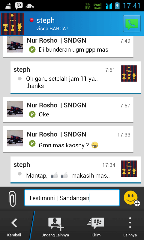 Sandangan_Shop's tweet photo. Ini testimoni dari sandanganos yg COD di Jogja http://t.co/ol4UlqYQAQ