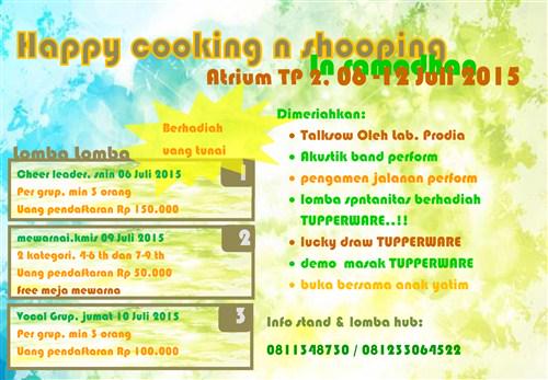 Happy Cooking n Shopping in Ramadhan | 6 – 12 Jul’15 @ Atrium TP 2 | CP: 0812 3306 4522