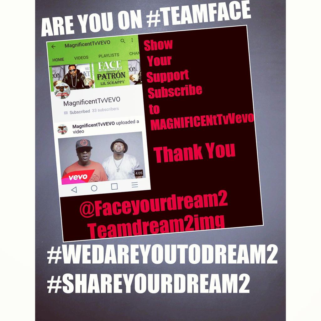 TeamDream2IMG's tweet photo. Are you on #TEAMFACE @FACEYourDREAM2 
Show Your #SUPPORT #REPOST https://t.co/pTnnAyoGJS #VEVOCertified #DREAM2IMG ✅ http://t.co/NWUrraY4Gy