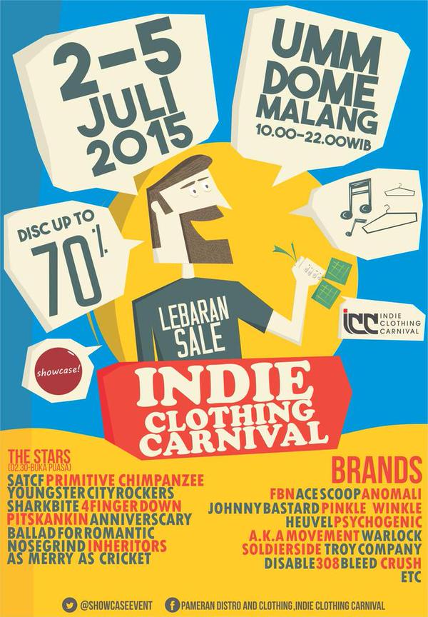 ayo yang mau cari baju lebaran ada indie clothing carnival <a href="/dome_umm/">UMM DOME</a>