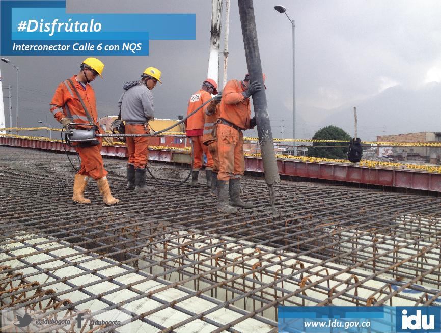 TransMilenio's tweet photo. Obra Cl 6a #EnCifras:
Durante la construcción del #interconector se utilizaron 27.179m3 de concreto #Disfrútalo http://t.co/UIF6h2pXCd