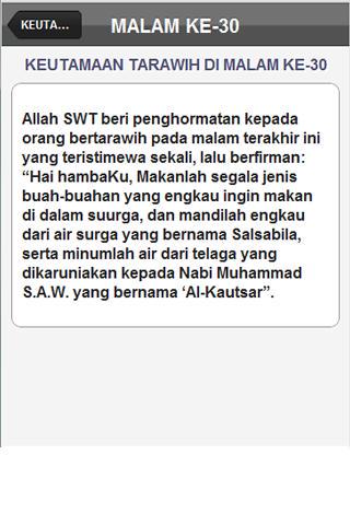 Budimik's tweet photo. 7. Kalo tarawih ke 30 ini penjelasan yg benar? @ustad_alhabsyi @UstadNurMaulana @SholehMahmoed #bangunindonesia http://t.co/pw8lkQ5whR