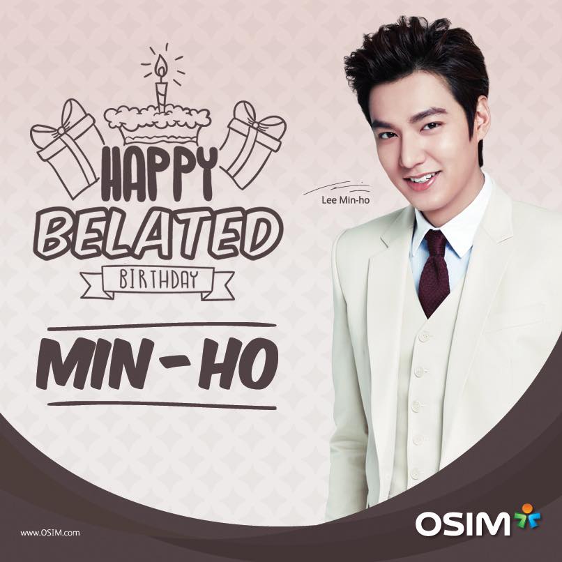 OSIM Malaysia Happy Birthday Lee Min Ho 