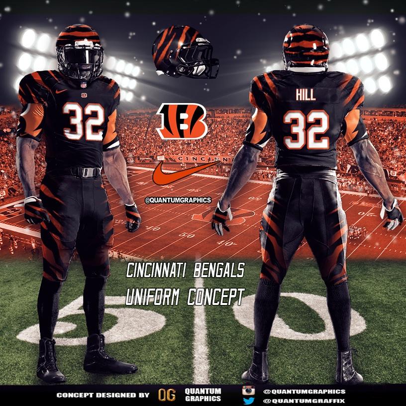 Quantum Graphics på X: Cincinnati Bengals Uniform Concept