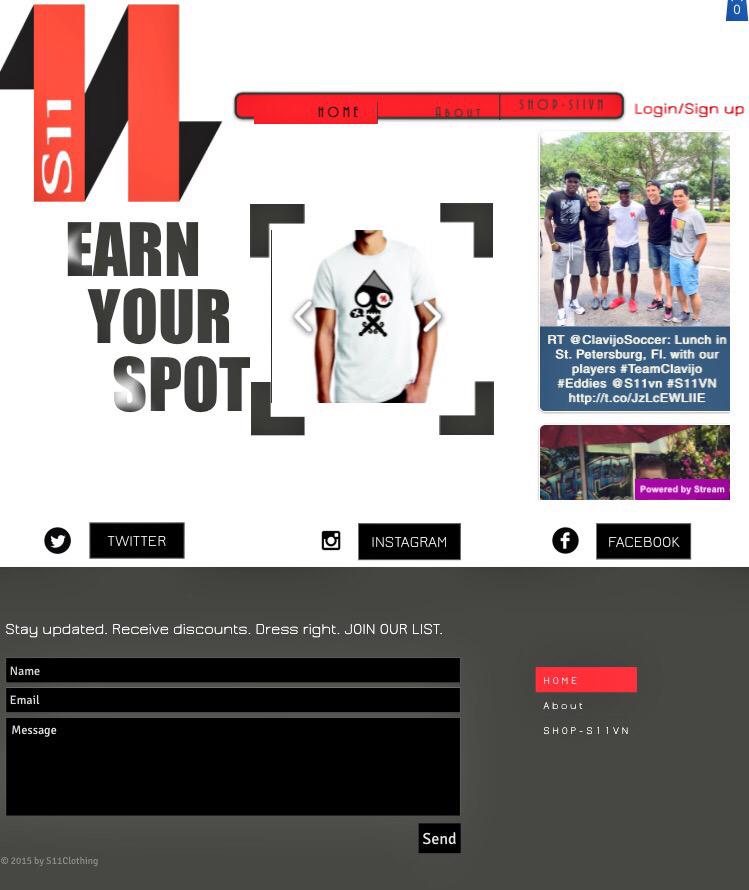 S11vn's tweet photo. Check out our online store!! First summer line is out and available for the public.  #EarnYourSpot #S11vn http://t.co/SvxHIeBJIW