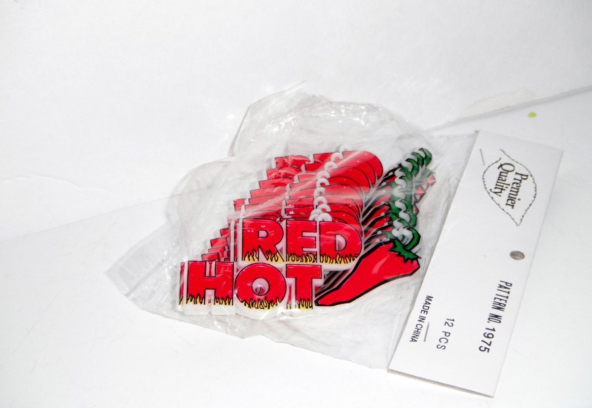 Destashpearl's tweet image. Red Hot Decoration, Chili Picks, Embellishments, Bakery Picks etsy.com/listing/193097… #Etsy #PlasticSigns