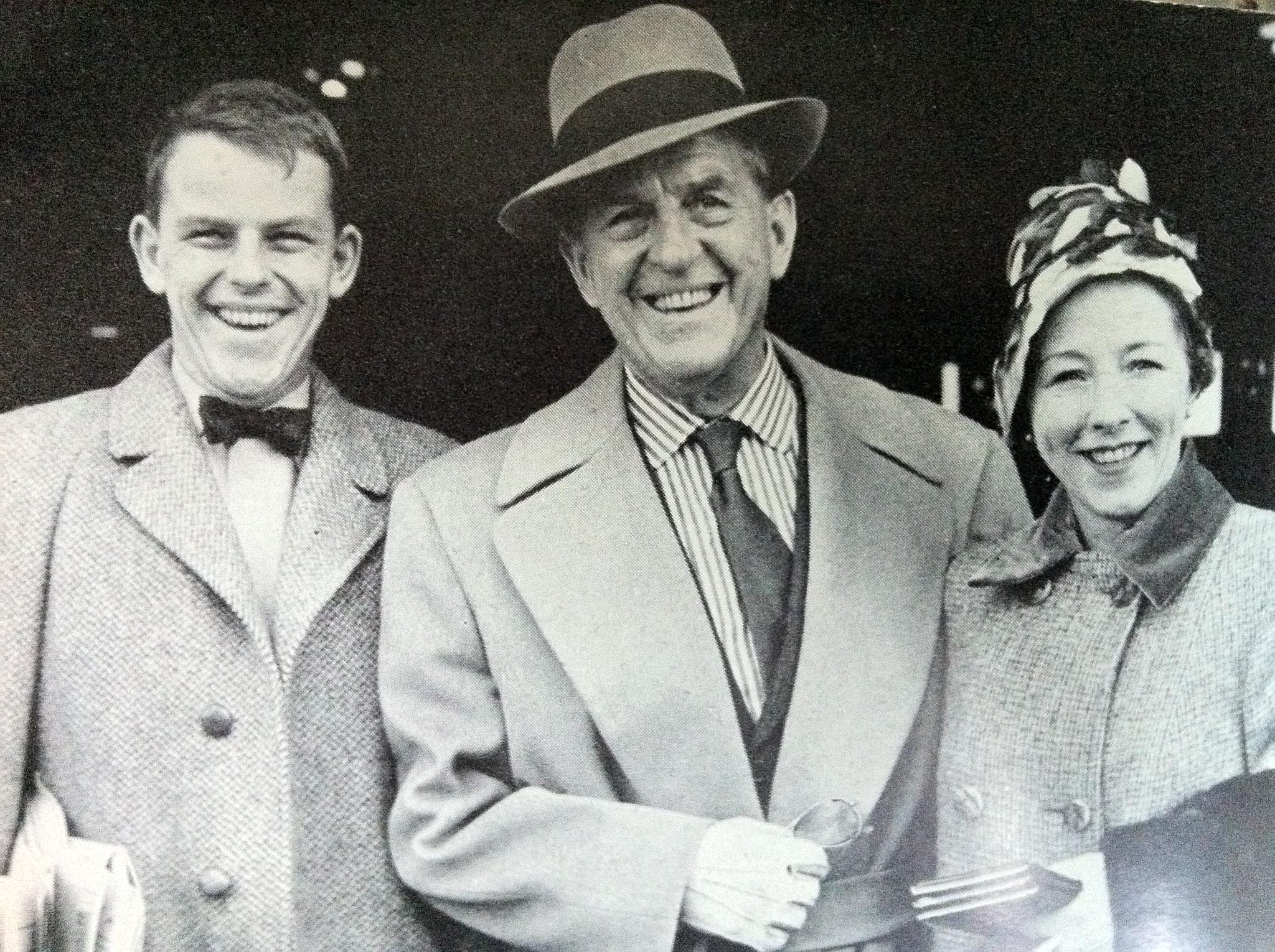 A very happy birthday to actor Julian Holloway, pictured here with dad Stanley and mum Violet 