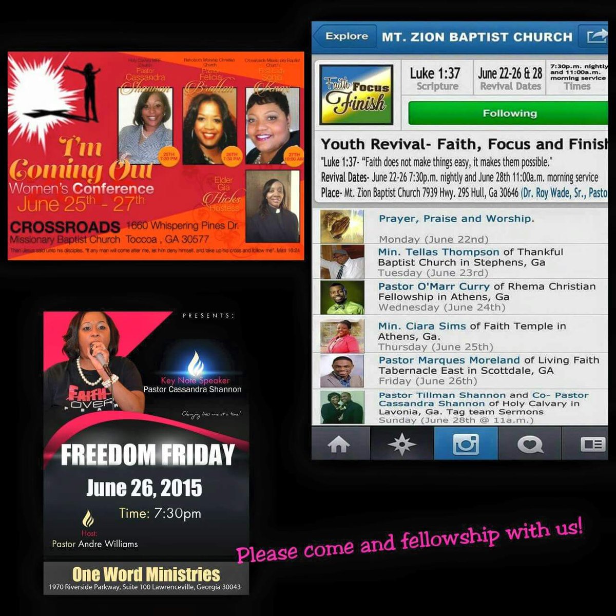 weepprophet26's tweet photo. God is doing a Great and Mighty work this week! Join us! #GreatandAwesomeisourGod http://t.co/Oe91uH7dT5