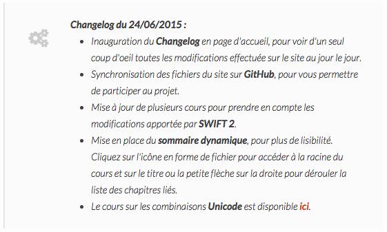 swiftcode_fr's tweet image. Le changelog en page d’accueil, vous détaille maintenant toutes les modifications effectuées dans la journée !