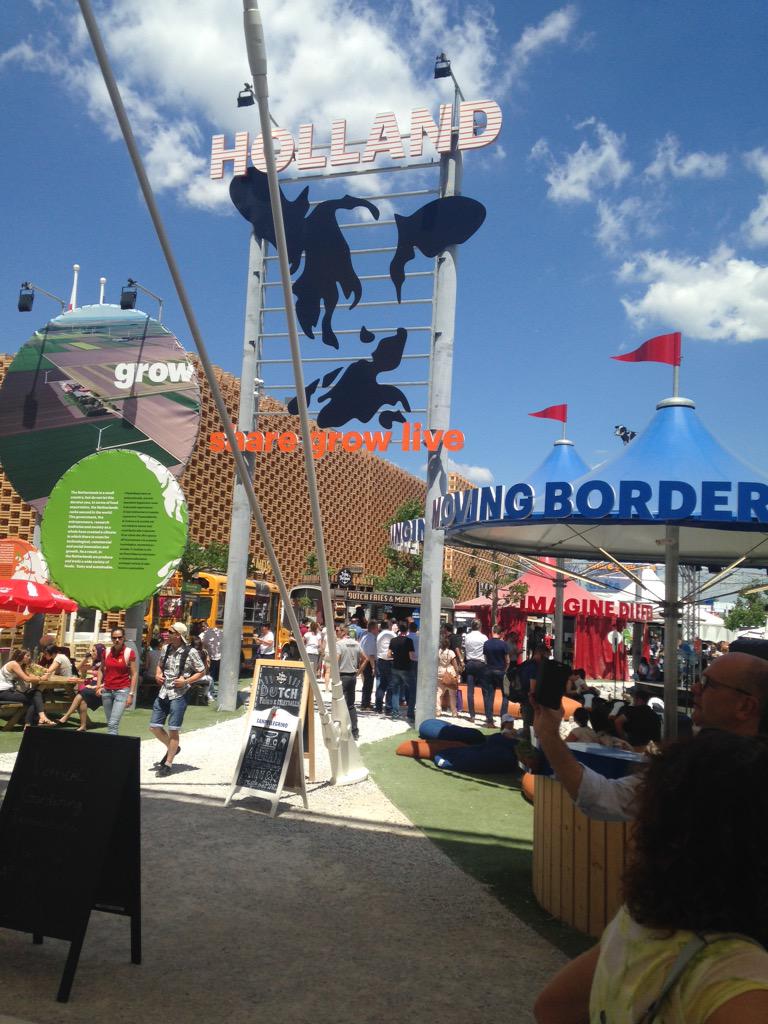 In Milaan bij #Expo2015 met <a href="/mwoldberg/">Marius Woldberg</a> <a href="/klaasfeenstra/">Klaas Feenstra</a> Prima geregeld door @RaboIJsseldelta