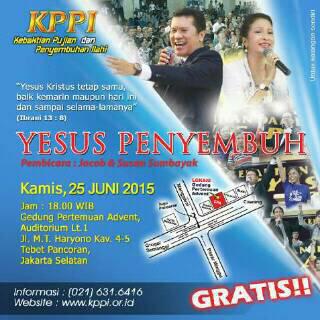 RevivalDepok's tweet photo. KPPI Yesus Penyembuh. Disediakan kendaraan antar jemput. Untuk informasi Suwandi 081386562142 http://t.co/bYAdFg3Ggk http://t.co/e1om5SM5Eg